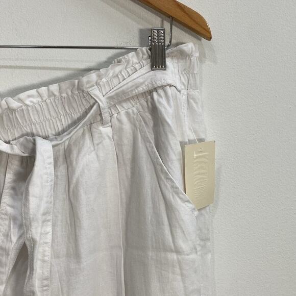 Nurture by Westbound 1Xs Pants Linen Rayon White - Picture 2 of 10